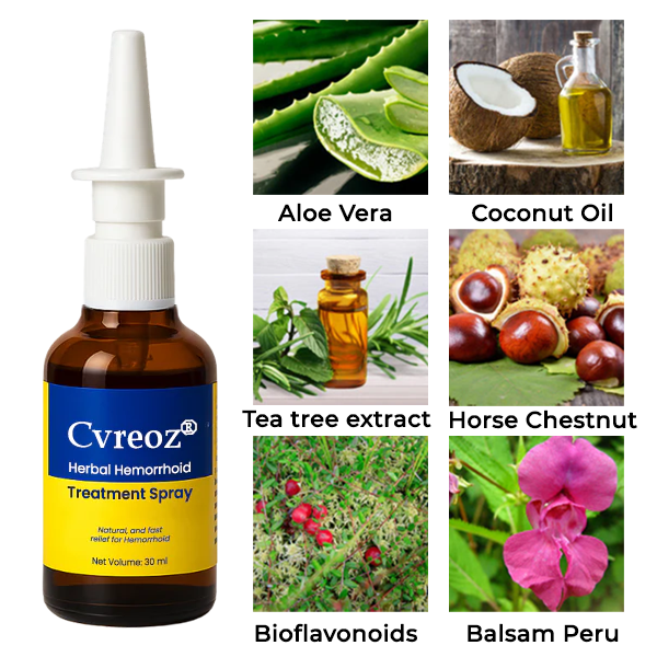Cvreoz® Herbal Hemorrhoid Treatment Anal Spray
