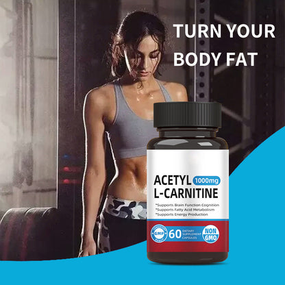 Acetyl L- Carnitine| Fat burner, brain & cognitive booster - 60 caps