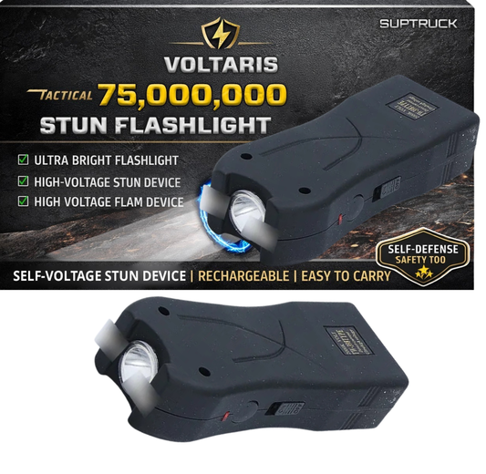 💥 2026 New Year Sale 75% OFF ️🔦 Voltaris 75M Stun Flashlight ⚡