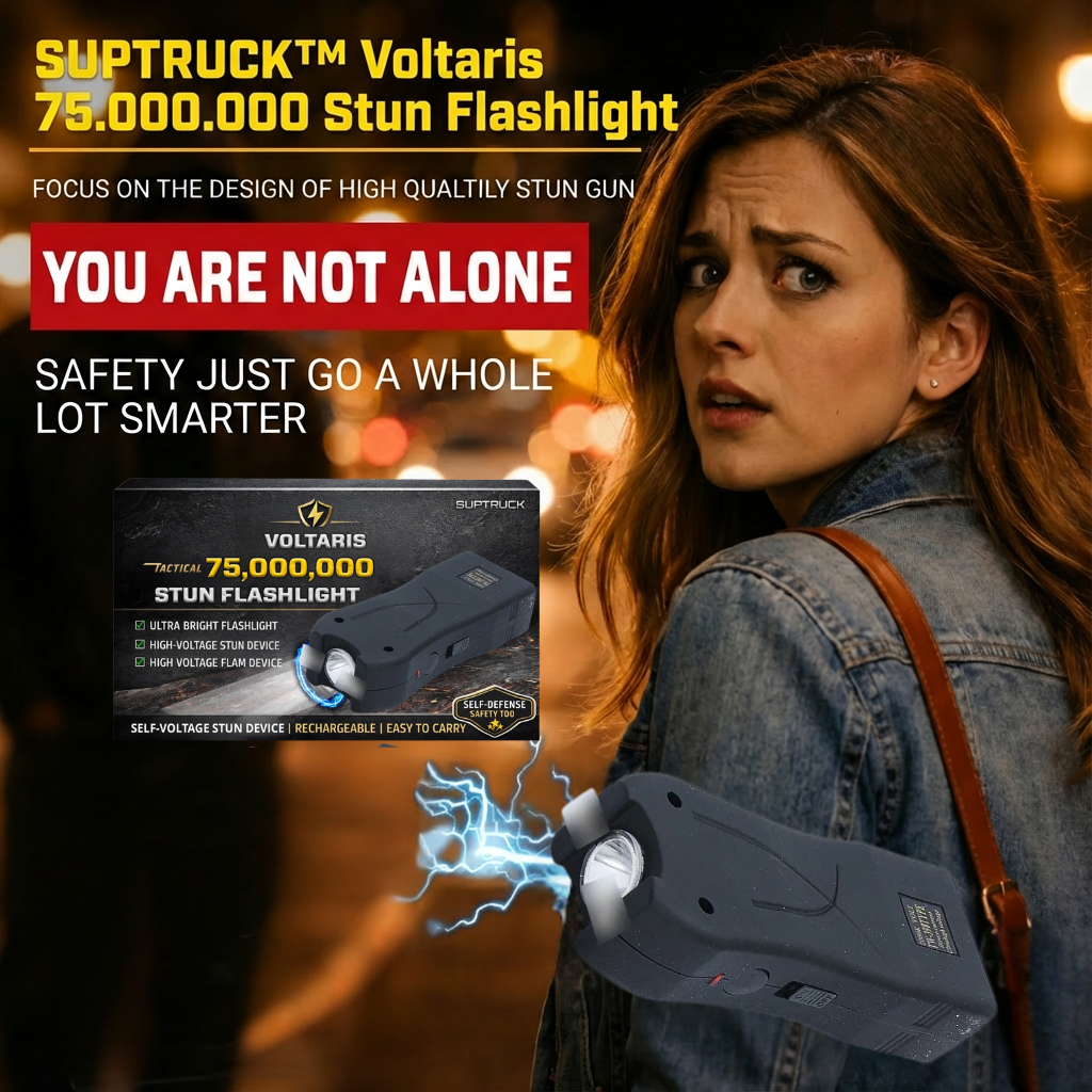 💥Flashlight with LED Flashlight for Personal Safety - Portable Rechargeable  Voltaris 75M Stun Flashlight ⚡