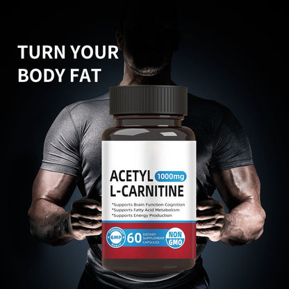 Acetyl L- Carnitine| Fat burner, brain & cognitive booster - 60 caps